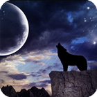Wolf Moon Live Wallpaper آئیکن