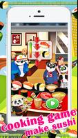 Chef Panda Sushi Make Game স্ক্রিনশট 1