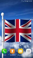 England Flag Live Wallpaper 3D capture d'écran 2