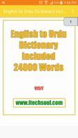 English to Urdu Dictionary Included 24000 Words Affiche