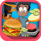 Maker boutique burger jeux de icône
