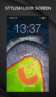 Baseball Bat-And-Ball Game Sports Lock Screen постер