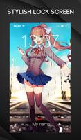 Doki Doki Literature Club Arts Anime Lock Screen постер
