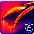 Lava Shining Molten Rock Magma Nature Lock Screen APK