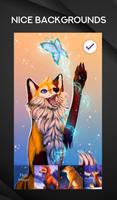 Cute Magic Fox Mysterious Arts Fantasy Lock Screen capture d'écran 2