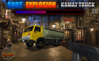 پوستر Shot Explosion Kamaz Truck