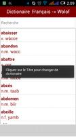 Dictionnaire Francais Wolof Screenshot 1