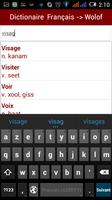 Dictionnaire Francais Wolof スクリーンショット 2