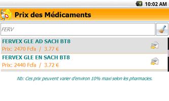 Prix des Médicaments Pharmacie Screenshot 3
