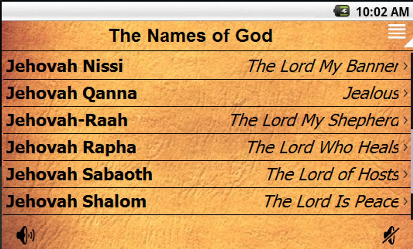 the names of god for android apk download the names of god and their meanings chart