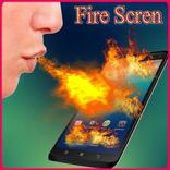 Fuego en Pantalla del Teléfono
