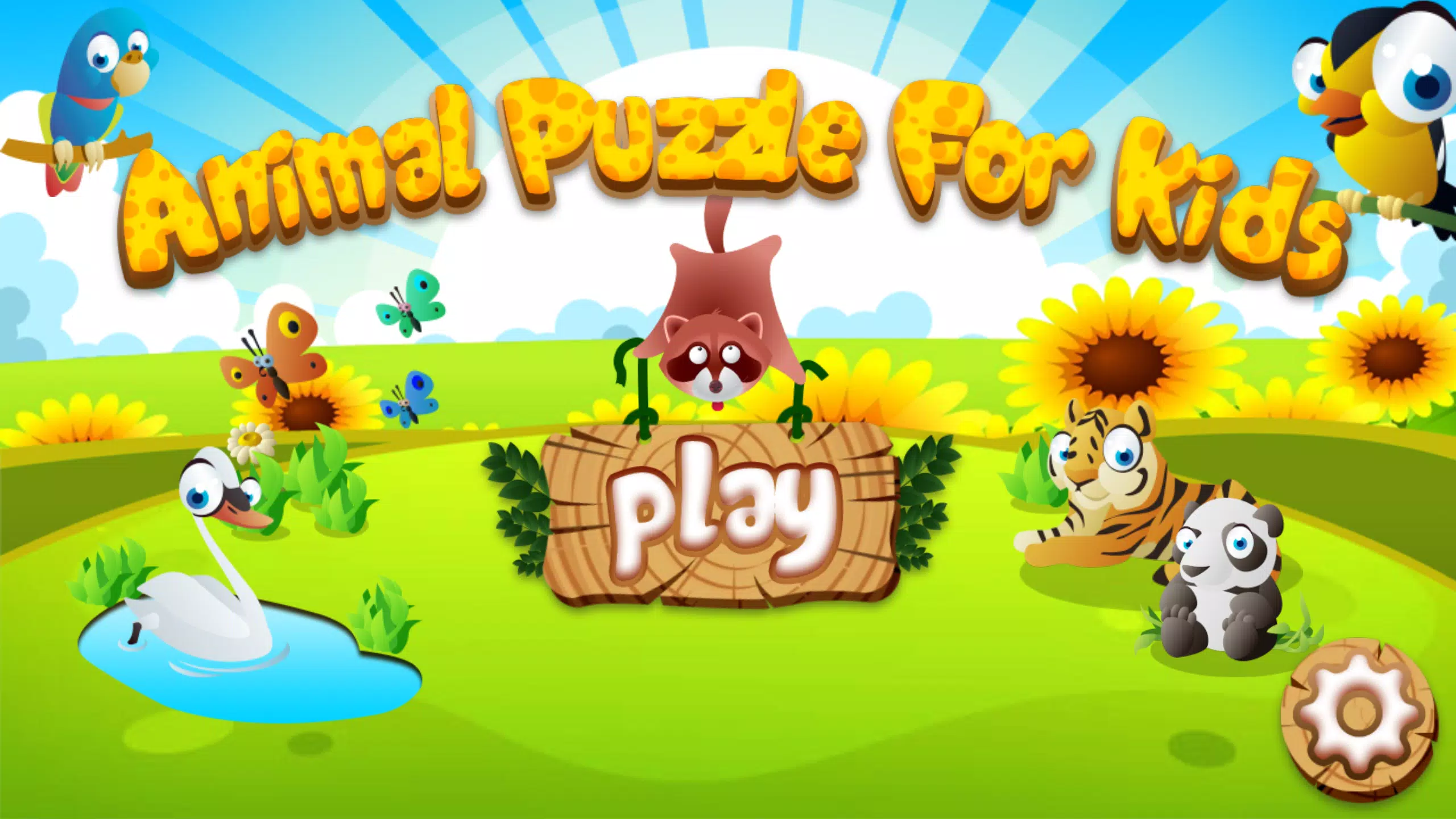 Puzzle de animais para Crianças 🦁🐰🐬🐮🐶🐵 - Baixar APK para