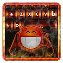 Fire Flame Keyboard with Emoji APK