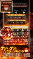 Flammen Tastatur Hintergrundbild Emoji Screenshot 1
