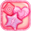 Glitter Pink Icon Packs APK