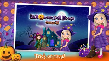 Halloween Doll House Games 3D poster