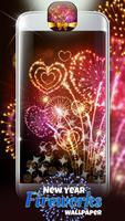 برنامه‌نما New Year Fireworks Wallpaper عکس از صفحه
