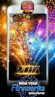 New Year Fireworks Wallpaper syot layar 2