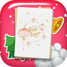 New Year Greeting Cards App icône