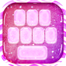 Purple Glitter Emoji Keyboard APK