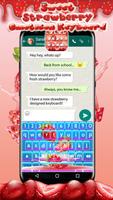 Erdbeere Emoji Tastatur Plakat