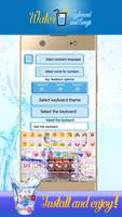 برنامه‌نما Water Glass Keyboard and Emoji عکس از صفحه