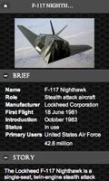 F- 117 Aviones de la cautela G captura de pantalla 1