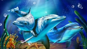 Dolphin HD Live Wallpaper 포스터