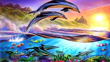 Dolphin HD Live Wallpaper syot layar 1