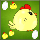 Gà tìm trứng -chicken find egg biểu tượng