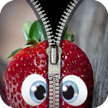 funny fake zipper lock