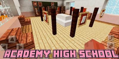 Academy High School Map for MCPE পোস্টার