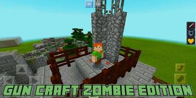 Gun Craft Zombie Edition Map for MCPE plakat