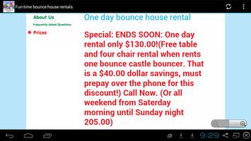 3 Schermata Fun time bounce house rentals