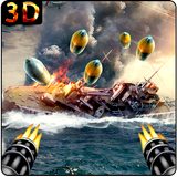 Gunner Modern Navy War : Pirates Shoot Battle icon