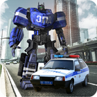 Futuristic Police Robot City 3D icono