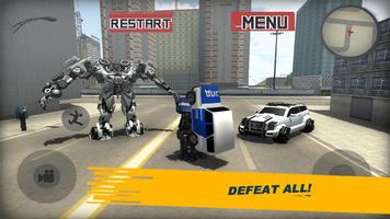 Futuristic Police Robot City 3D captura de pantalla 2