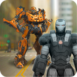 Futuristic Robot vs Heros