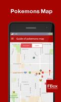 Guide of Pokemons Map poster