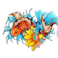 FISH TATTOO Wallpaper imagem de tela 2