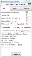 Calculator Xbar Control Chart capture d'écran 3