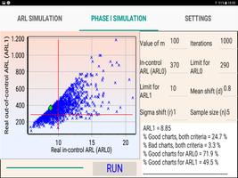 ARL Xbar control chart captura de pantalla 3