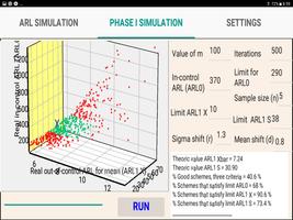 ARL Xbar and S control charts capture d'écran 3