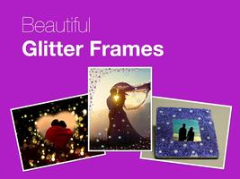 Beautiful Glitter Photo Frames الملصق
