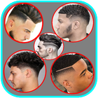 hair cut men - men hairstyle biểu tượng