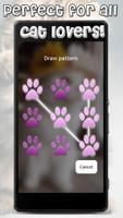 Cute Cats Lock Screen Pattern App 스크린샷 1