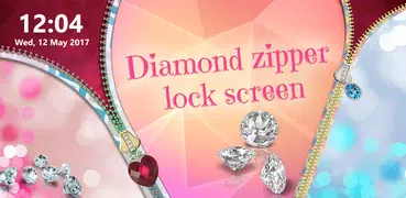 Diamond Zipper Lock Screen App