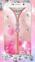 Diamond Zipper Lock Screen App پوسٹر