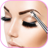حواجب & ميك اب تجميل الوجه أيقونة