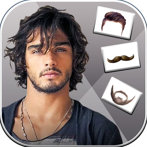 男士髮型設計軟件 同小鬍子貼紙 – 虛擬理髮店